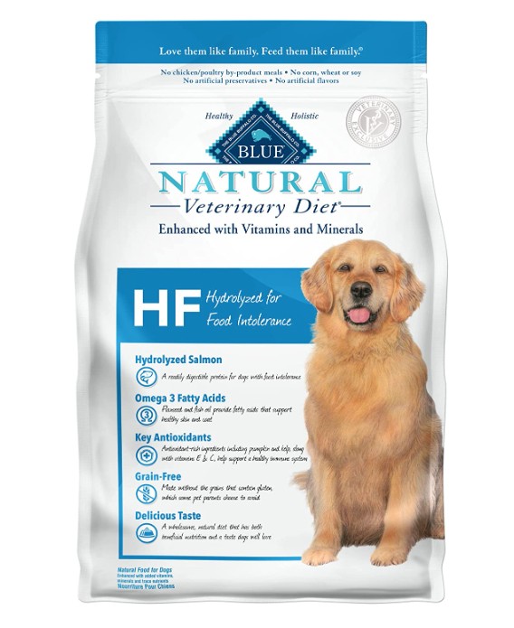 Blue Buffalo Natural Veterinary Diet HF Hydrolyzed for Food Intolerance Dry Dog Food