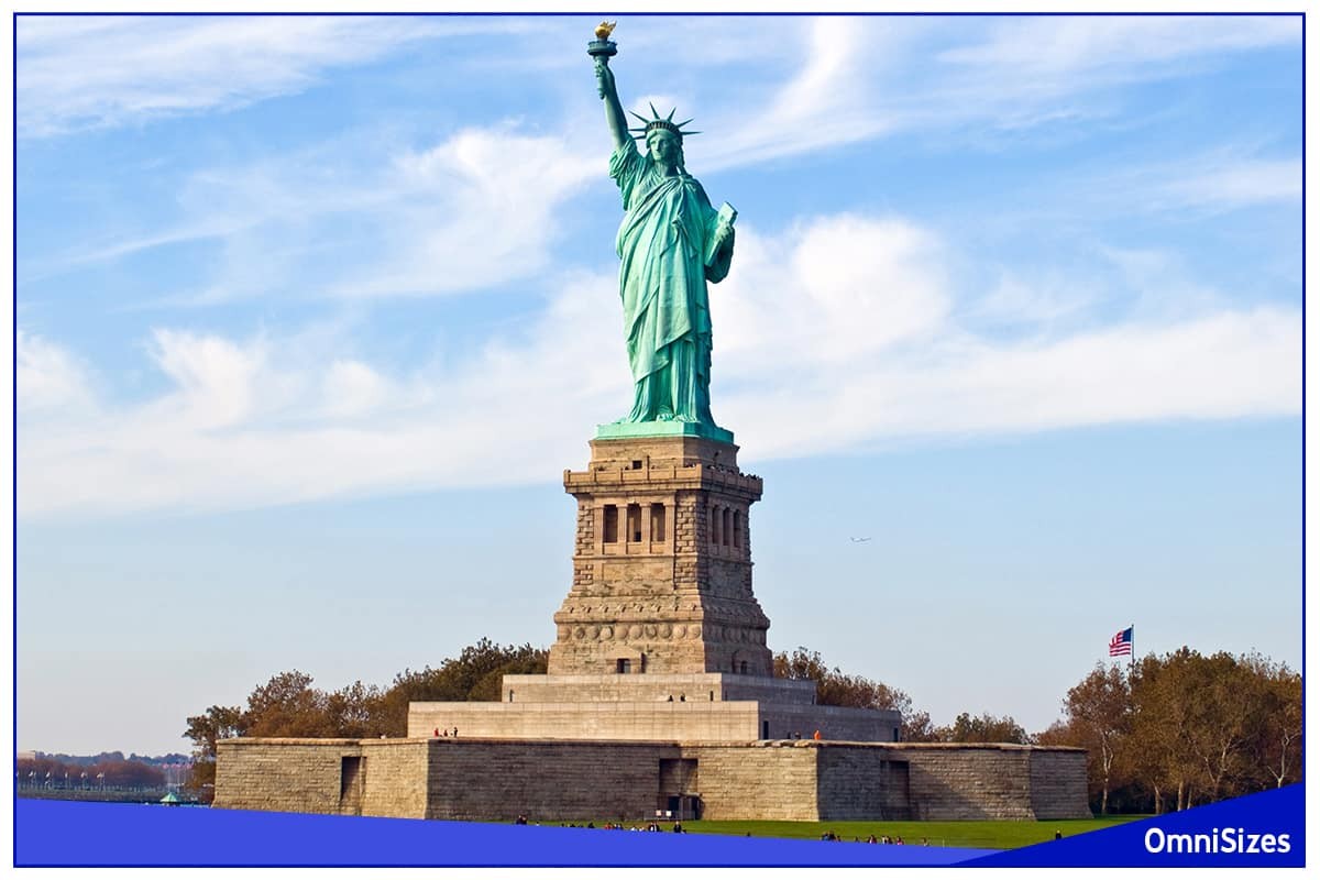 Statue of Liberty Height