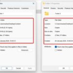 Comparing folder properties in Windows 10