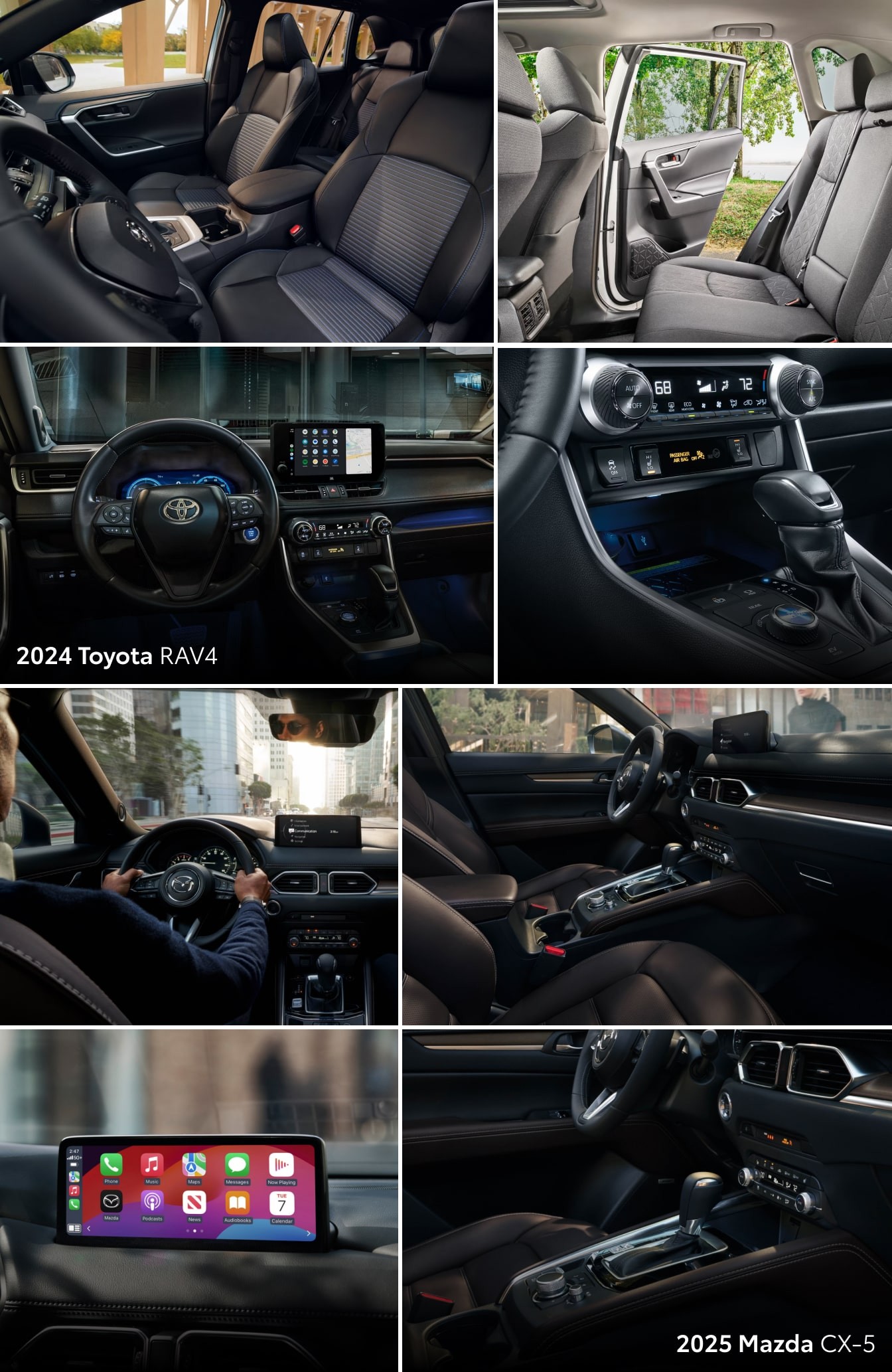 Toyota RAV4 vs. Mazda CX-5 Interior and Comfort