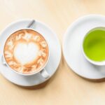 Green tea leaves