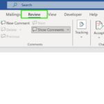 Word document highlighting Compare feature