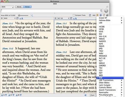 Parallel Bibles For Translation Comparison