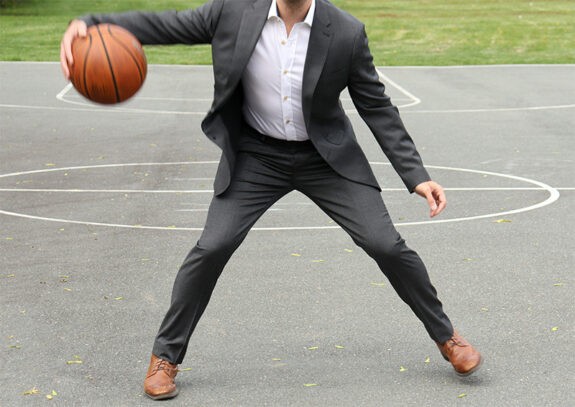 Banana Republic’s Signature Italian Nailhead Wool Suit Jacket