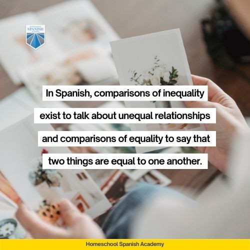 Comparing items in Spanish with comparatives and superlatives.