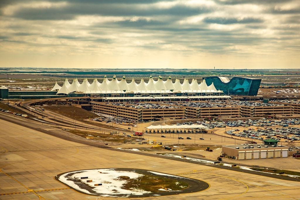 Denver International Airport aerial view