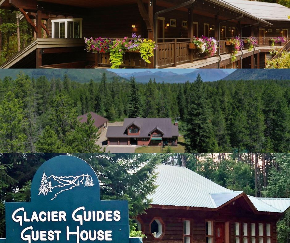 The Glacier Guides Lodge, Aspen View House and Cedar View House — all a short drive to the West Entrance of Glacier National Park.