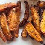 Air fryer vs deep fryer chip results on a plate