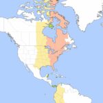 Eastern Standard Time (EST) zone map