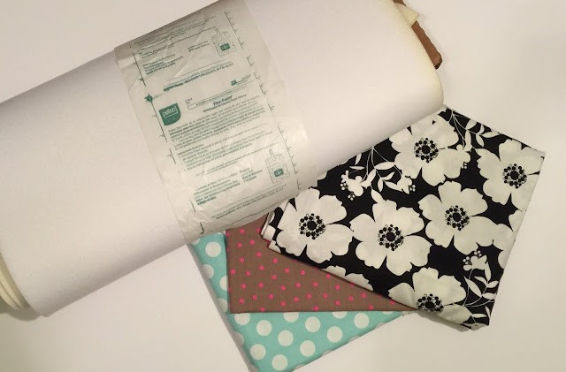 Fabric with Pellon Flex-Foam stabilizer
