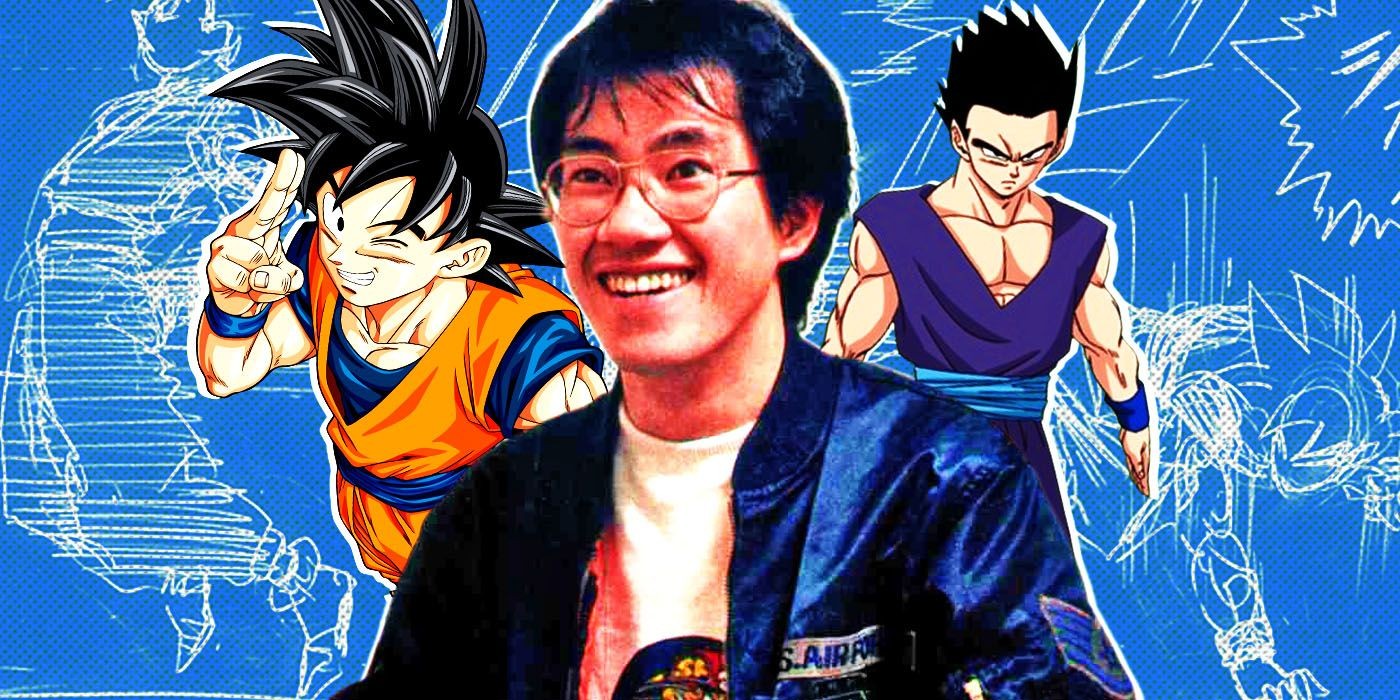 Goku, Akira Toriyama, and Gohan