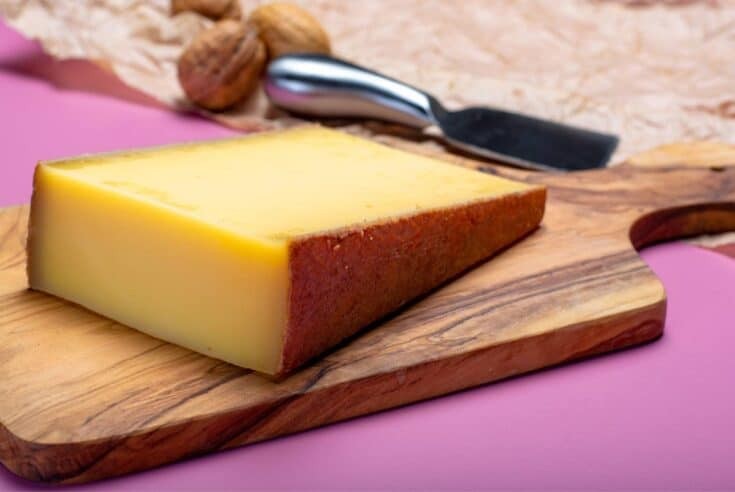 Gruyere Cheese, a fontina cheese substitute with a nutty and earthy flavor