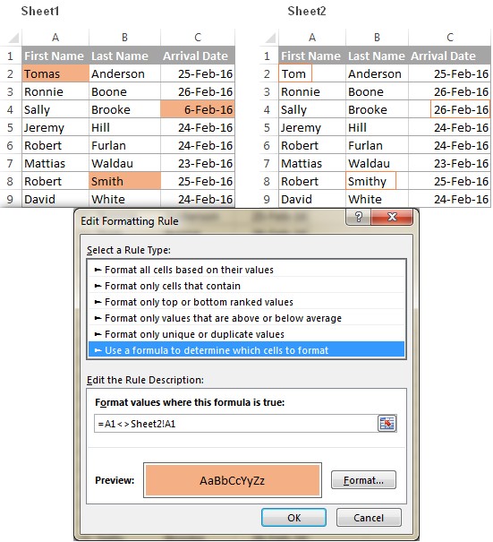 Open Conditional Formatting