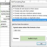 A conditional formatting rule to highlight matches in each row.