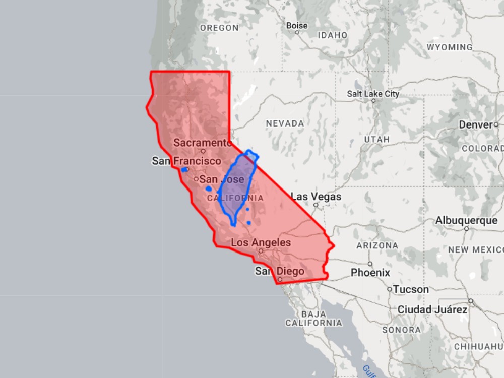California's diverse landscape, from its extensive coastlines to the towering Sierra Nevada mountains and vast deserts, is a direct result of its larger geographical size