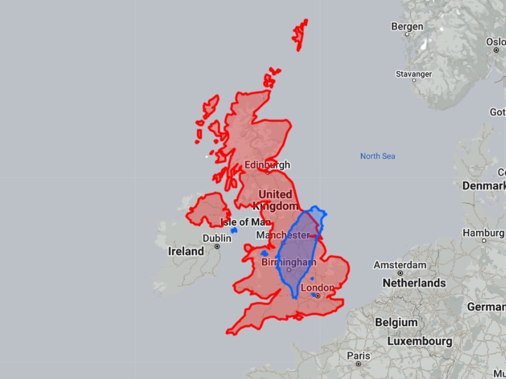 Tasmania Compared To United Kingdom