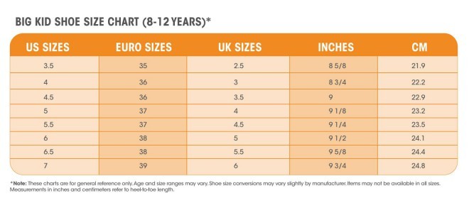 Youth to Women's Shoe Size Comparison Chart for Finding the Right Fit