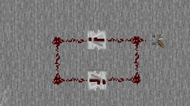Lever next to Redstone loop
