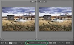 Lightroom compare view