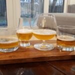 From left to right: Sapporo, Orion, Kirin, Hitachino, Asahi