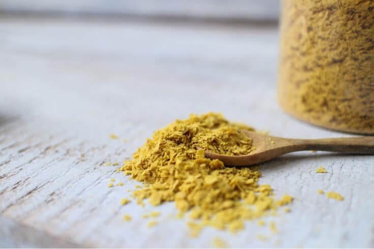 Nutritional Yeast, a flaky vegan substitute