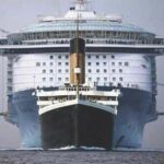 Titanic compared to modern cruise ship