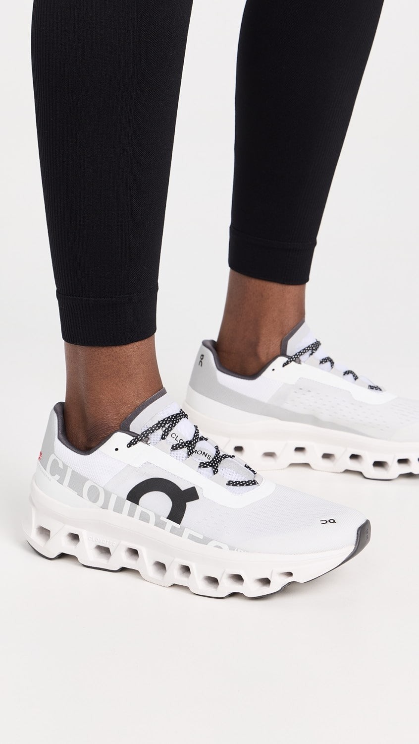 On Cloudmonster sneaker with cloudTec technology for superior comfort