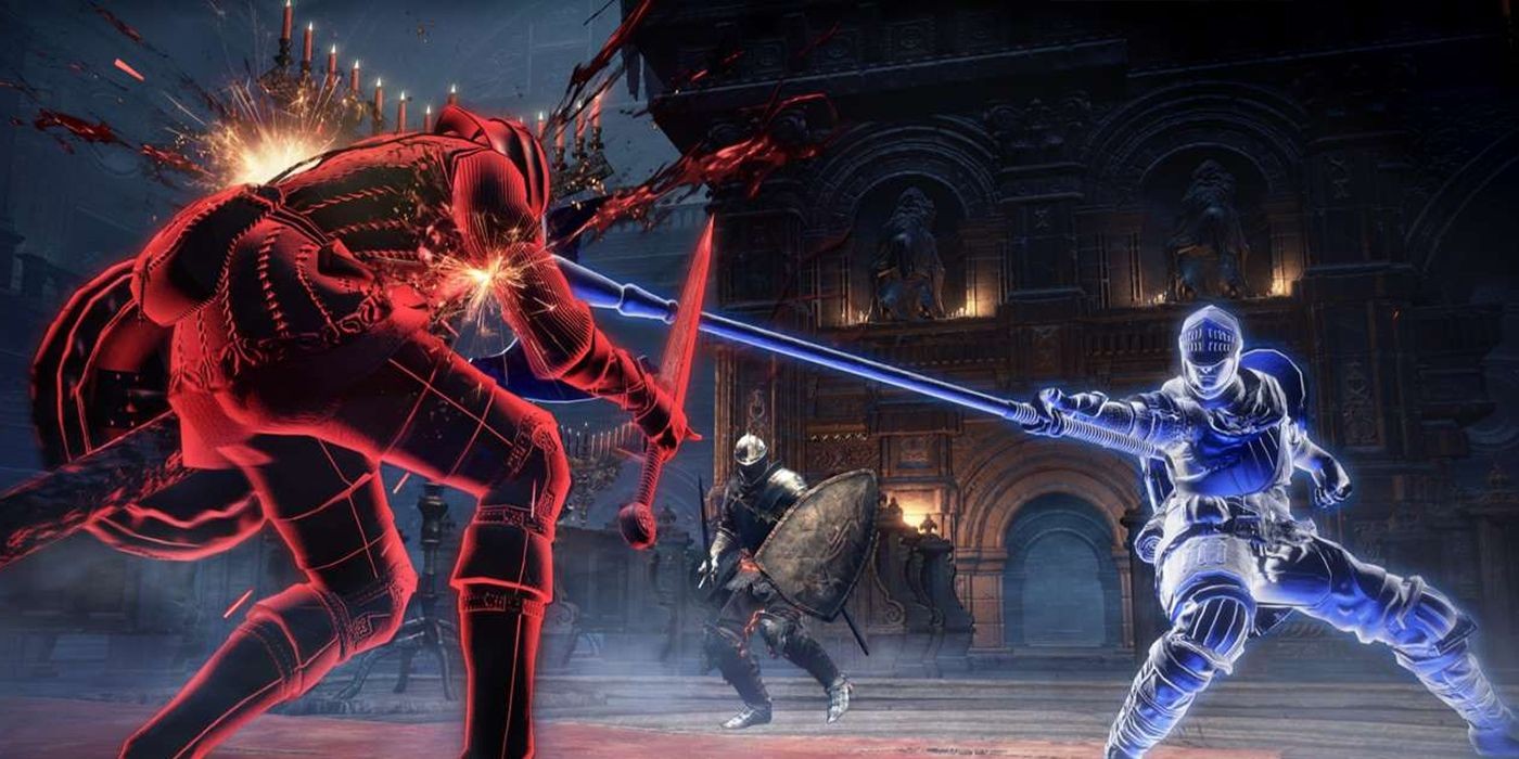 Dark Souls: A Summoned Friend Beating An Evil Invader