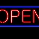 Open Neon Sign