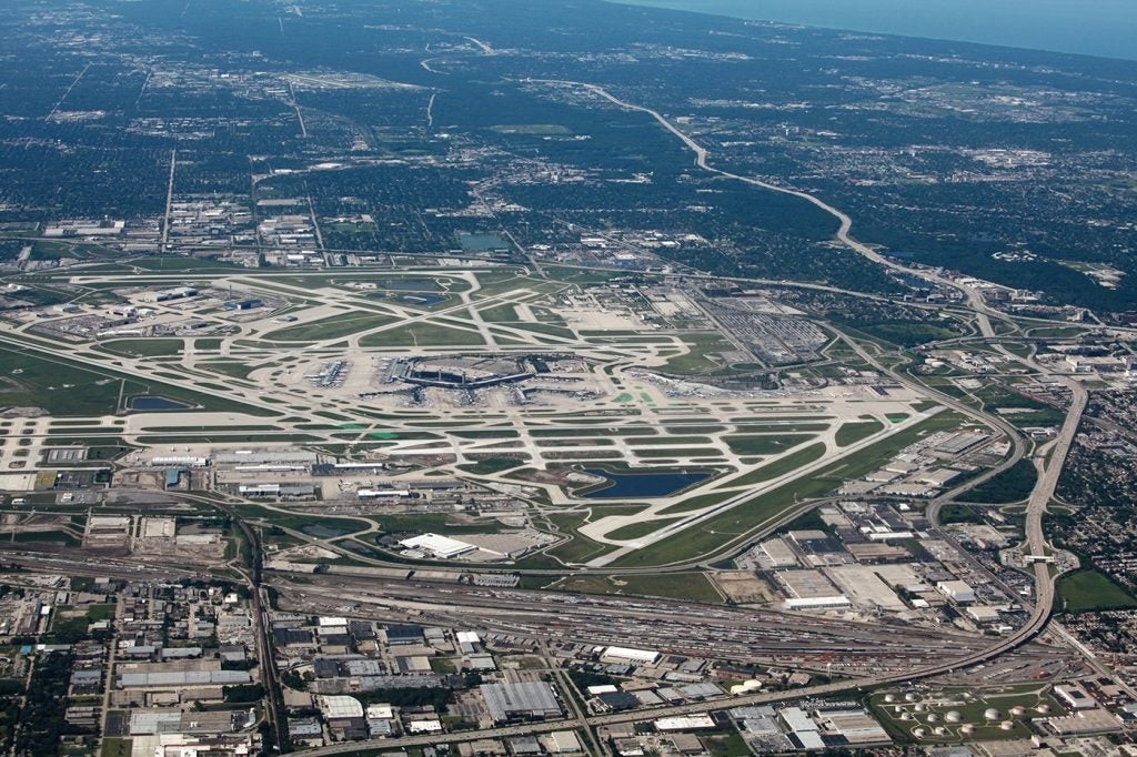 O'Hare International Airport aerial view
