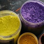 Pigments used in making gouache. You can buy these at Jacksons Art