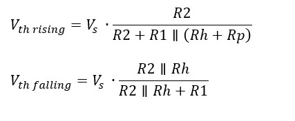 Inverting Comparator with Hysteresis Circuit Diagram