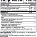 Release supplement label and ingredients list