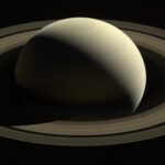 Saturn's majestic rings photographed by Cassini spacecraft.