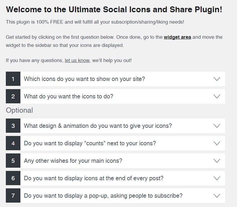 Ultimate Social Media Icons Interface