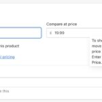 Setting Compare At Price for a Single Product