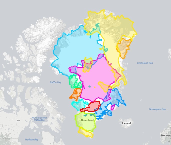 Greenland Compared to Austria, Belgium, Denmark, France, Germany, Ireland, Italy, Poland, Portugal, the Netherlands and the United Kingdom Together