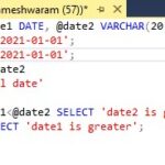SQL Date Comparison Example