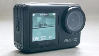 Akaso Brave 7 LE on a white surface