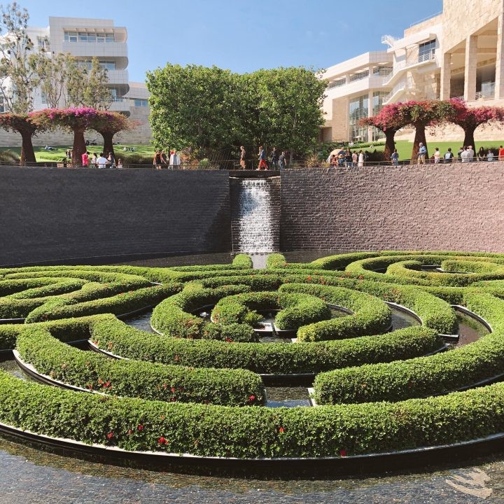 The Getty Museum gardens in L.A.