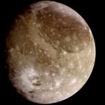 Image of Ganymede captured by NASA