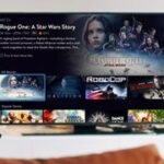 Sling TV on a living room TV