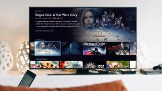 Sling TV on a living room TV