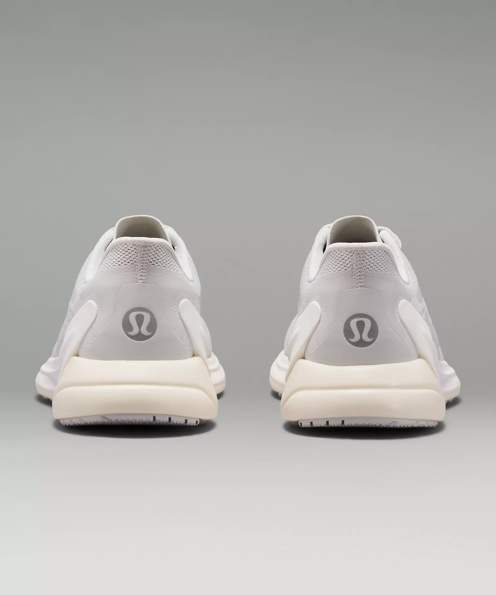 White platform sneaker designed for women's running needs