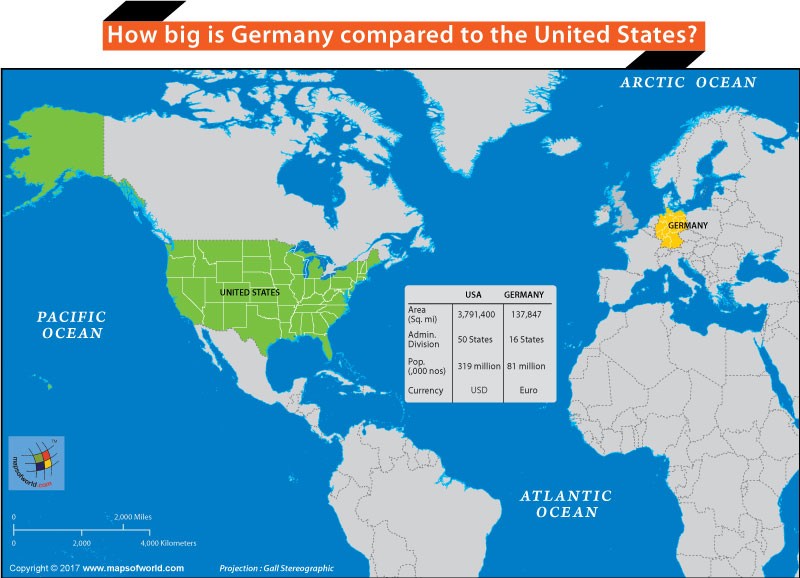 Germany Compared to the UK Land Area