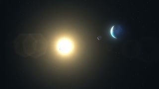 Betelgeuse compared to the sun